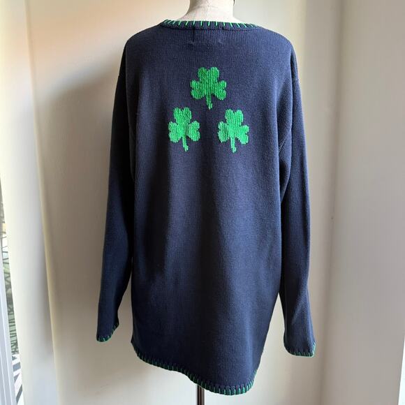 Vintage Shamrock Sweater Women’s Large – St. Patrick’s Day Quacker Factory - Picture 4 of 8